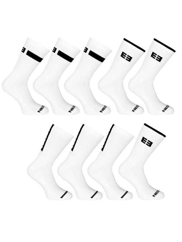 Nedeto Sada deviatich - ponožky Nedeto športové vysoké biele