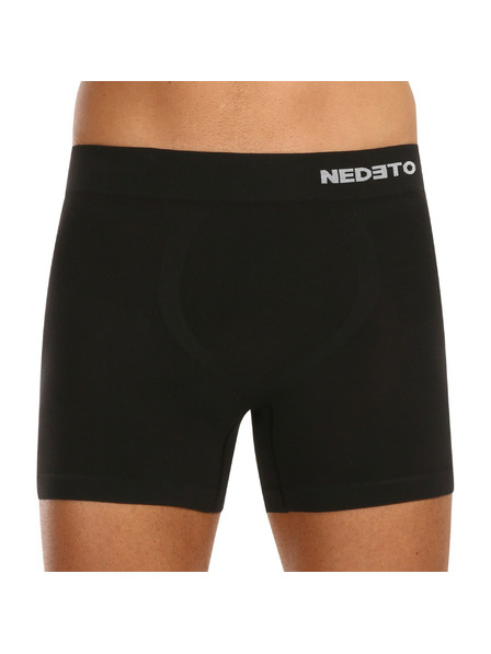 Nedeto Pánske boxerky Nedeto bezšvové bambusové čierne
