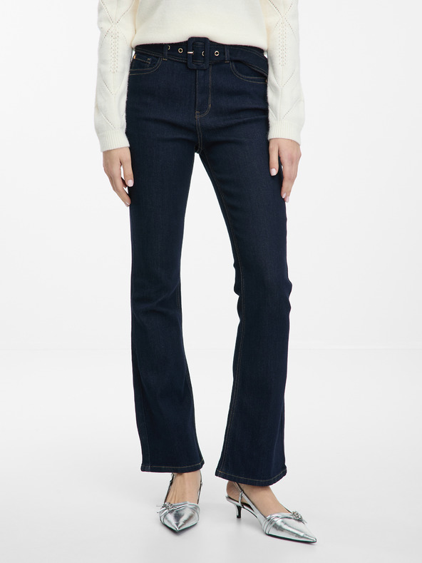 Orsay Tmavomodré dámske bootcut džínsy ORSAY