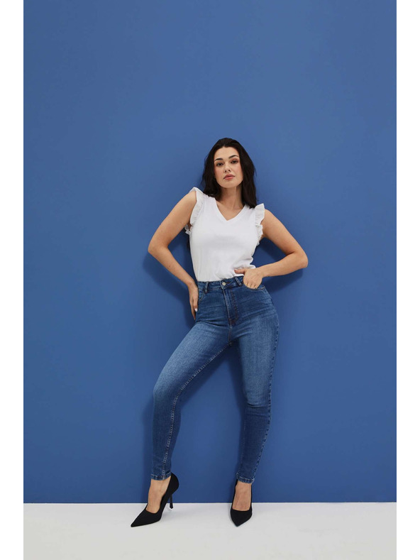 Moodo Dámske džínsy Moodo – tmavo modré