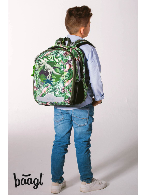 BAAGL  BAAGL 3 SET Shelly Dinosaurs: aktovka, peračník a vrecko
