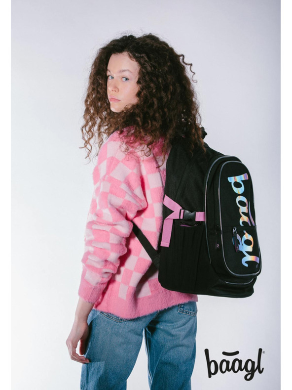BAAGL  BAAGL Školský batoh Core Metallic Holo