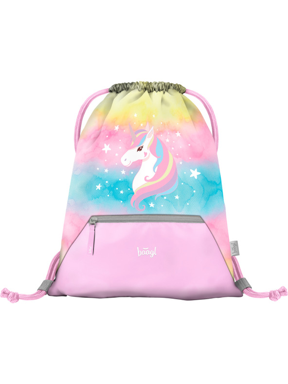 BAAGL  BAAGL Vrecúško s vreckom Rainbow Unicorn