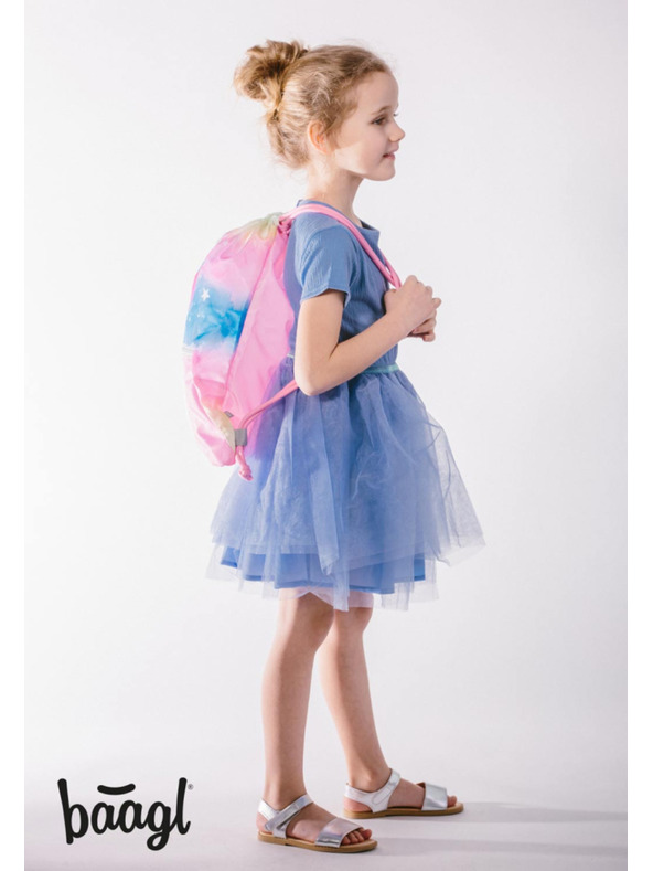 BAAGL  BAAGL Vrecúško s vreckom Rainbow Unicorn