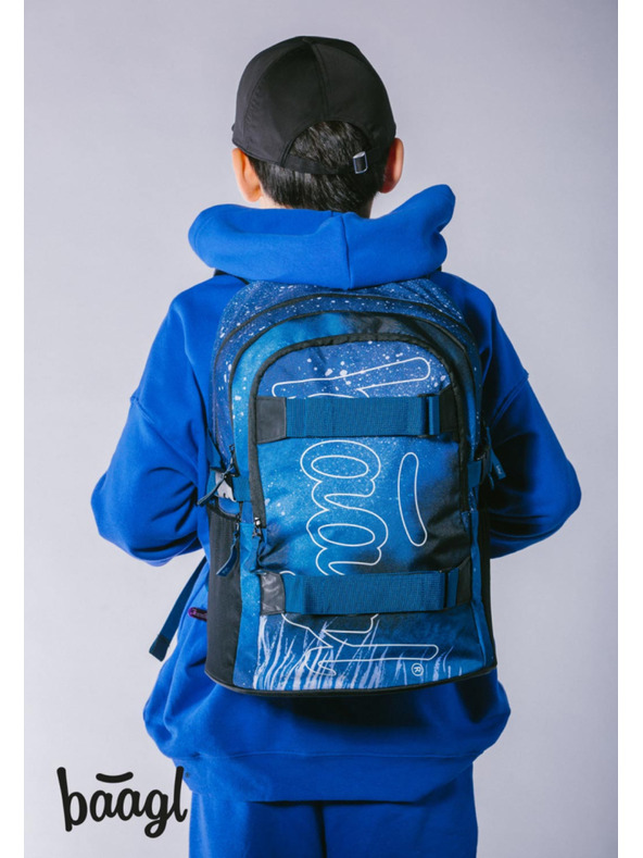 BAAGL  BAAGL 3 SET Skate Steel: batoh, peračník, vrecko