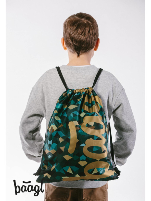 BAAGL  BAAGL 3 SET Skate Polygon: batoh, peračník, vrecko