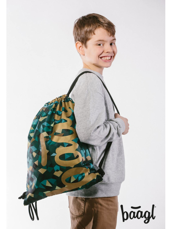 BAAGL  BAAGL 3 SET Skate Polygon: batoh, peračník, vrecko