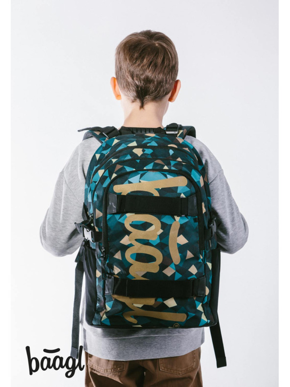 BAAGL  BAAGL 3 SET Skate Polygon: batoh, peračník, vrecko