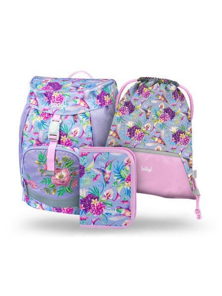 BAAGL  BAAGL 3 SET Airy Kolibríkk: batoh, peračník, vrecúško