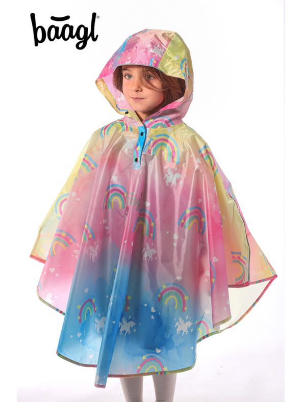 BAAGL  BAAGL Outdoor plátenka pončo Unicorn veľ. S (110 -130 cm)