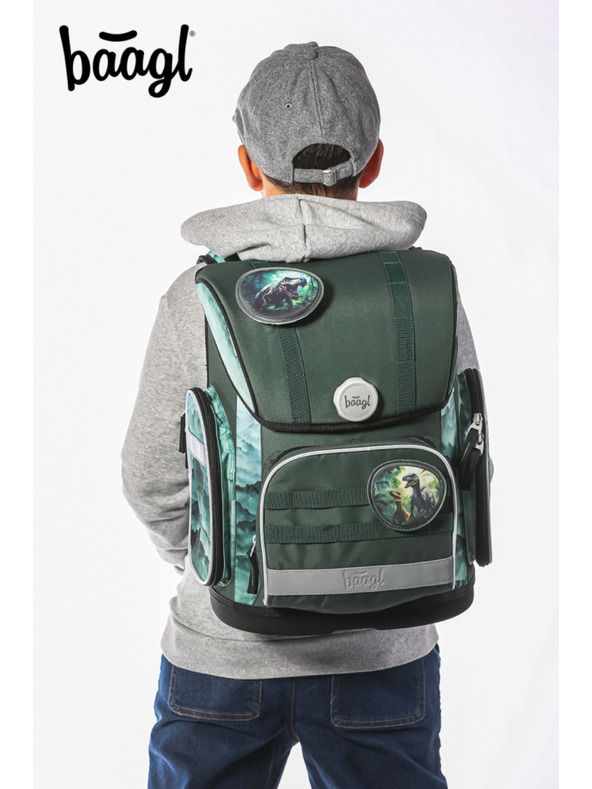 BAAGL  BAAGL SET 3 Ergo Dino: aktovka, peračník, vrecko