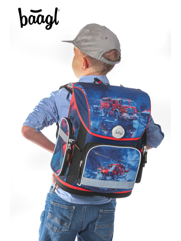 BAAGL  BAAGL SET 3 Ergo Záchranári: aktovka, peračník, vrecko