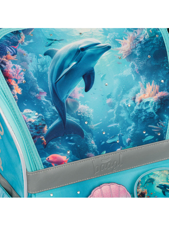 BAAGL  BAAGL Školská aktovka Zippy Delfín