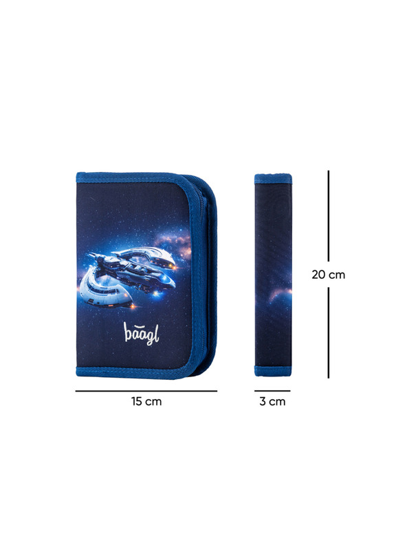 BAAGL  BAAGL SET 3 Zippy Vesmírna loď: aktovka, peračník, vrecko