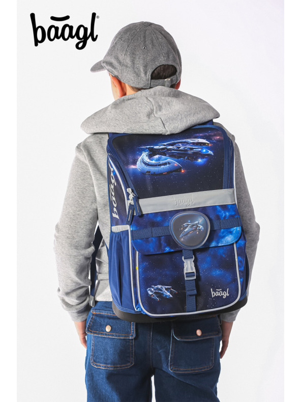 BAAGL  BAAGL SET 3 Zippy Vesmírna loď: aktovka, peračník, vrecko