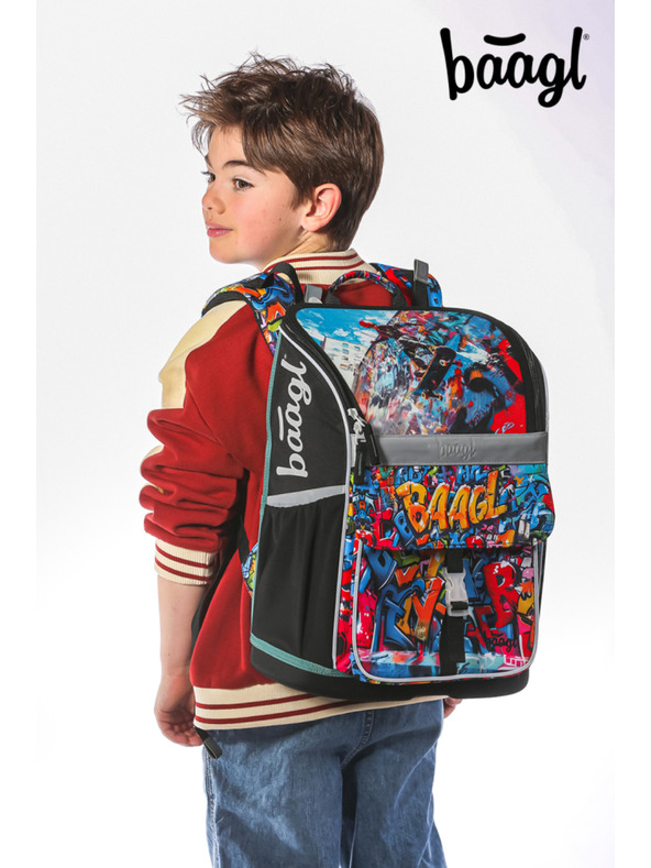 BAAGL  BAAGL SET 3 Zippy Skatepark: aktovka, peračník, vrecko