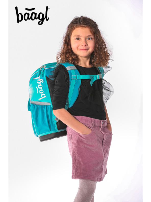 BAAGL  BAAGL SET 3 Zippy Delfín: aktovka, peračník, vrecko