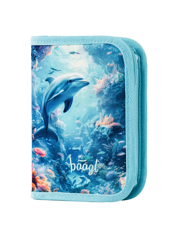 BAAGL  BAAGL SET 3 Zippy Delfín: aktovka, peračník, vrecko