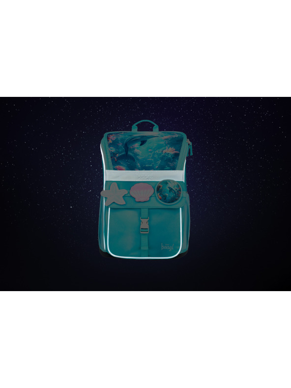 BAAGL  BAAGL SET 3 Zippy Delfín: aktovka, peračník, vrecko