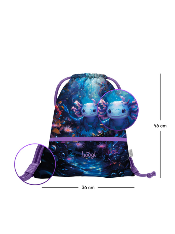 BAAGL  BAAGL Vrecúško Axolotl