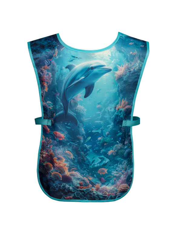 BAAGL  BAAGL Detská zástera Delfín