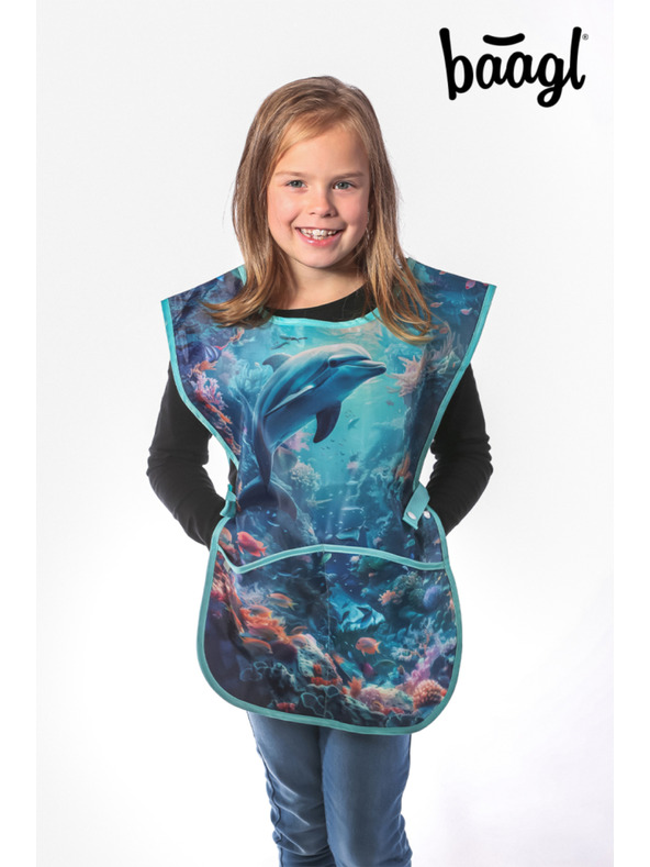 BAAGL  BAAGL Detská zástera Delfín
