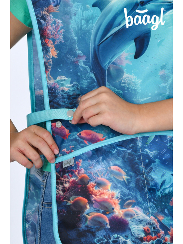 BAAGL  BAAGL Detská zástera Delfín