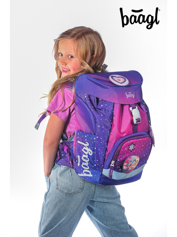 BAAGL  BAAGL Školský batoh Airy Kone srdce