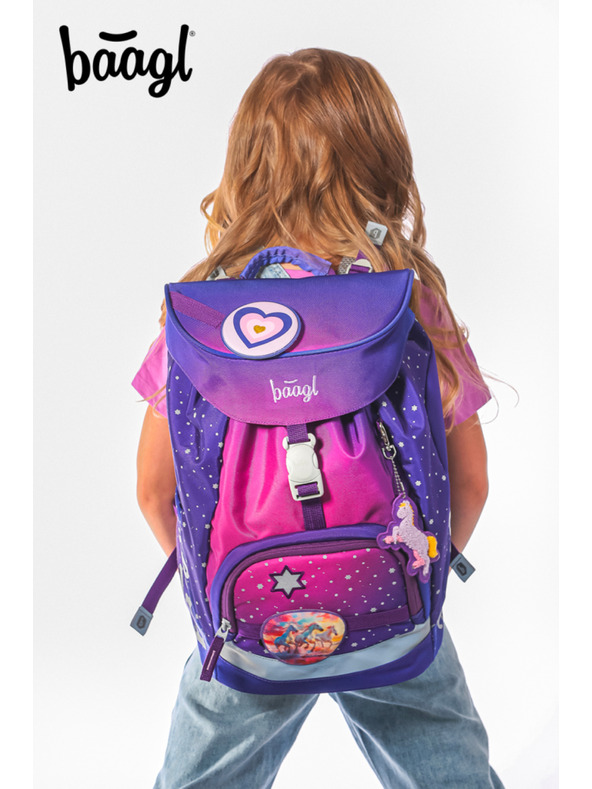 BAAGL  BAAGL Školský batoh Airy Kone srdce
