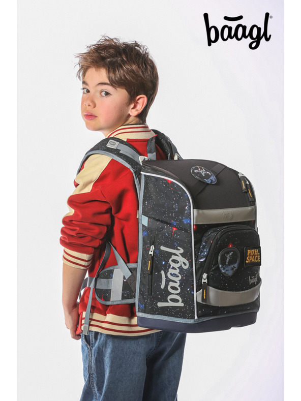 BAAGL  BAAGL Školská aktovka Zippy plus Pixel Space