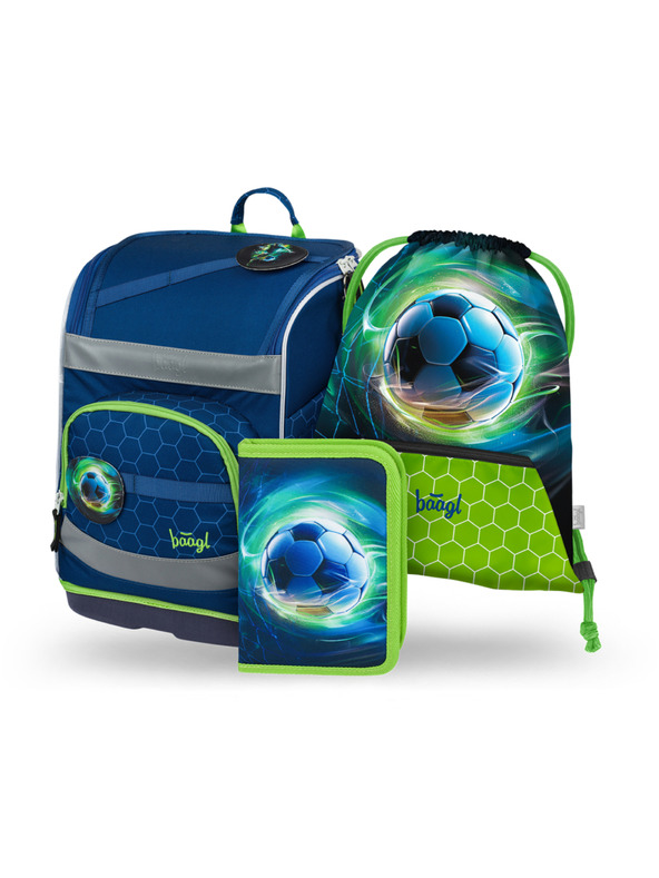 BAAGL  BAAGL SET 3 Zippy plus Futbalová lopta: aktovka, peračník, vrecko