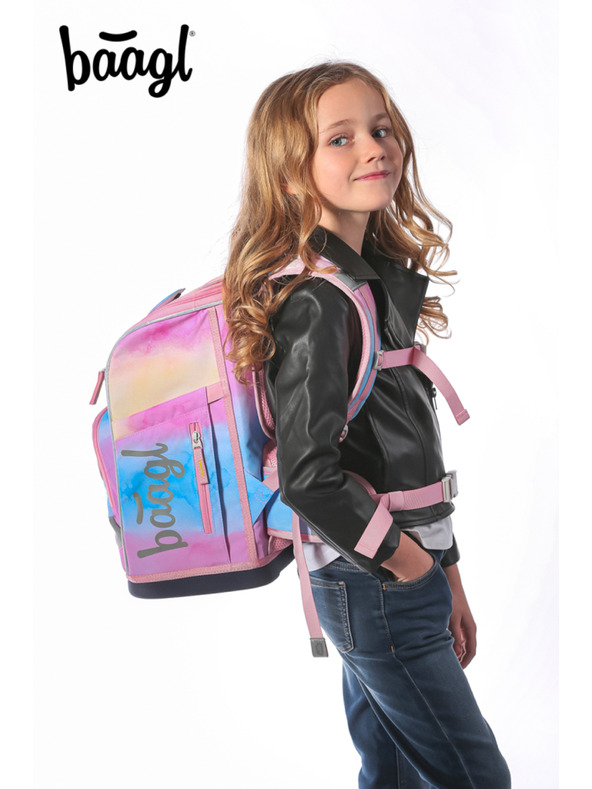 BAAGL  BAAGL SET 3 Zippy plus Rainbow Unicorn: aktovka, peračník, vrecko