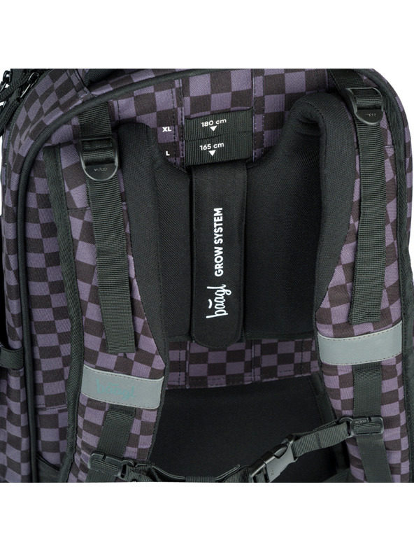 BAAGL  BAAGL Školský batoh Skate max SKA sivá