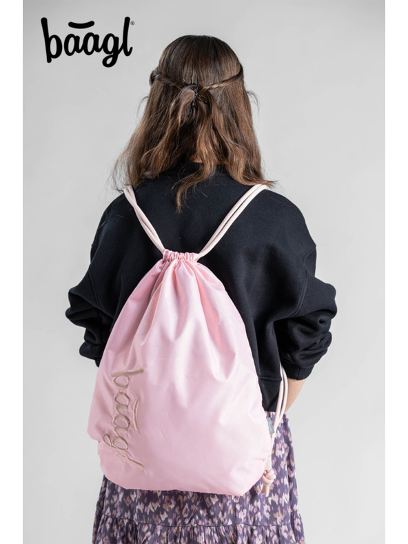 BAAGL  BAAGL SET 3 Skate max Creamy: batoh, peračník, vrecúško