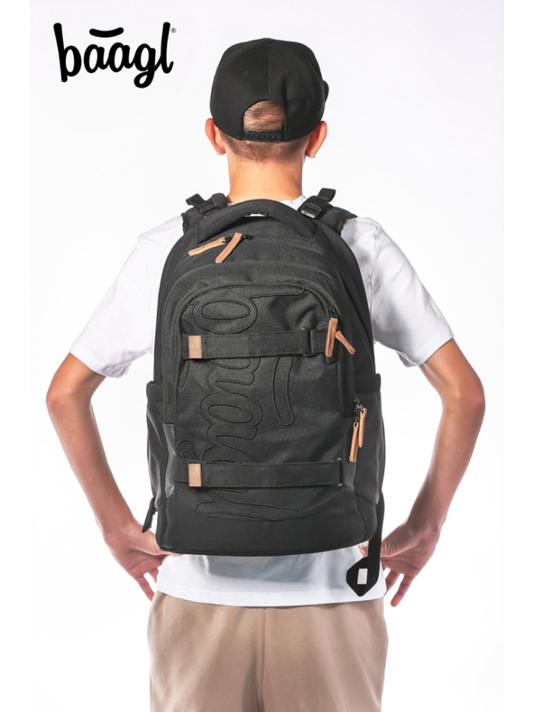 BAAGL  BAAGL SET 3 Skate max Darkness: batoh, peračník, vrecko