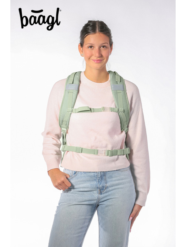 BAAGL  BAAGL SET 3 Skate max Mentol: batoh, peračník, vrecúško