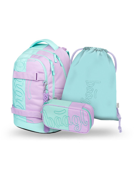 BAAGL  BAAGL SET 3 Skate max Sweet: batoh, peračník, vrecko