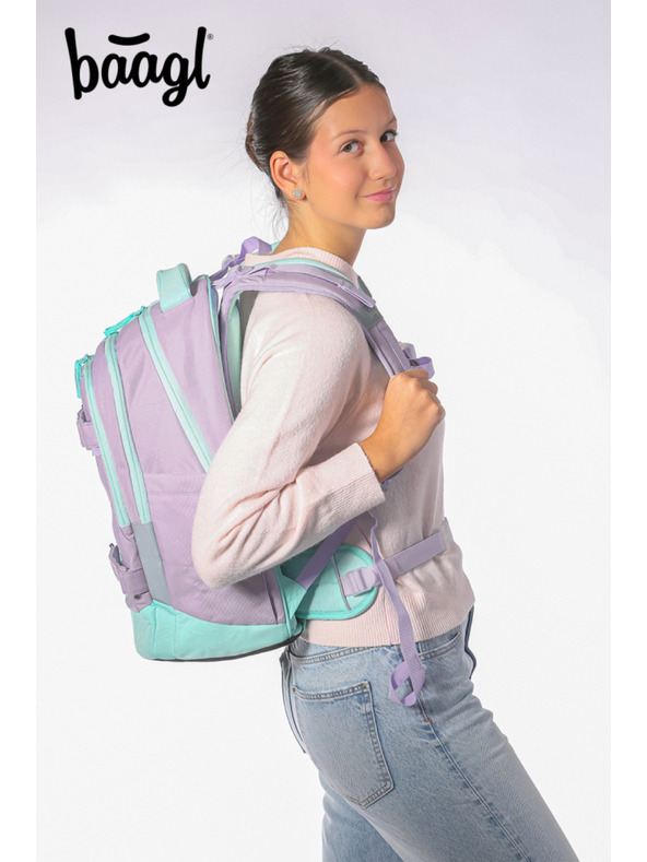 BAAGL  BAAGL SET 3 Skate max Sweet: batoh, peračník, vrecko