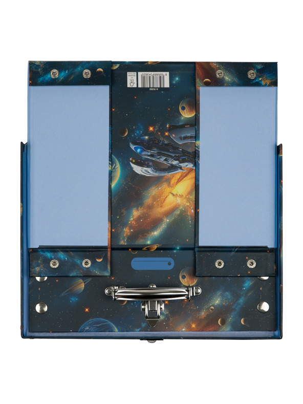 BAAGL  BAAGL Skladací školský kufrík Vesmír s kovaním