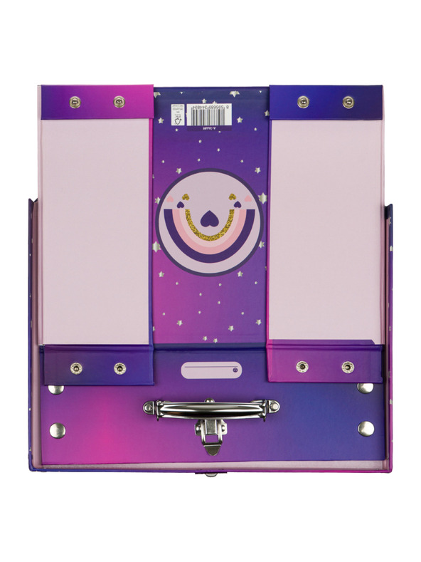 BAAGL  BAAGL Skladací školský kufrík Kone Srdce s kovaním