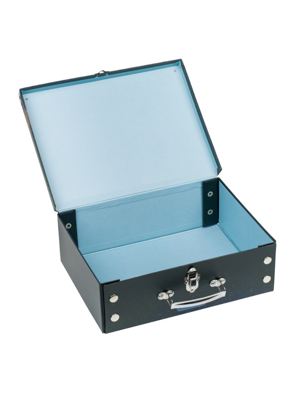 BAAGL  BAAGL Skladací školský kufrík Vesmírna Loď s kovaním