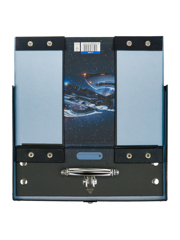 BAAGL  BAAGL Skladací školský kufrík Vesmírna Loď s kovaním