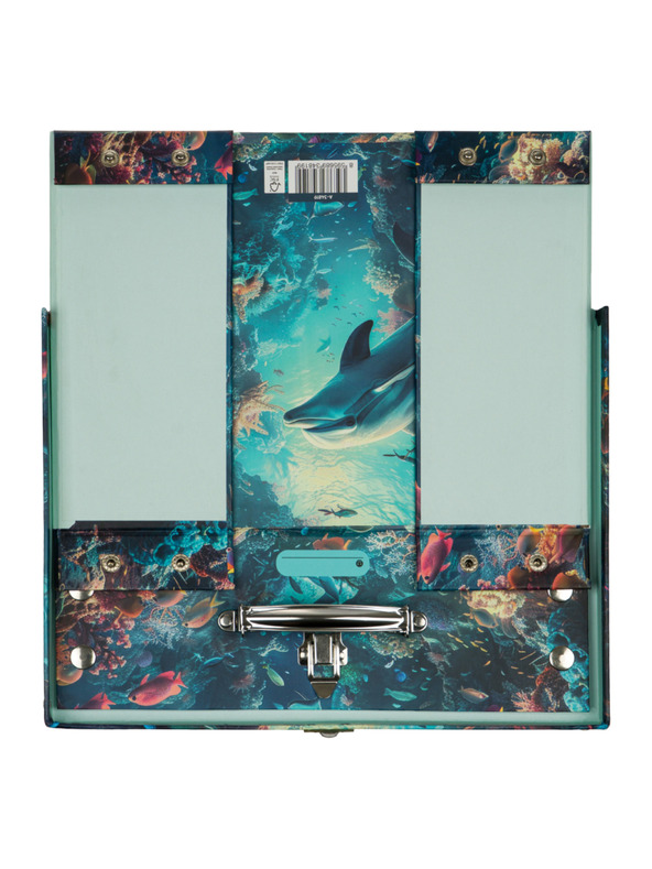 BAAGL  BAAGL Skladací školský kufrík Delfín s kovaním