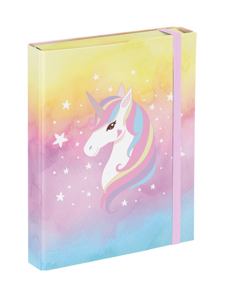 BAAGL  BAAGL Dosky na školské zošity A5 Rainbow Unicorn