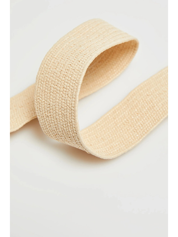 Moodo Béžový opasok s guľatou sponou