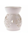 Casa de Engel Porcelánová aromalampa s kvetmi, biela, 1/48