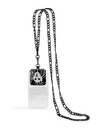 Anne Klein Čierny crossbody kovový retiazka k mobilu Anne Klein WK/4023BKBK