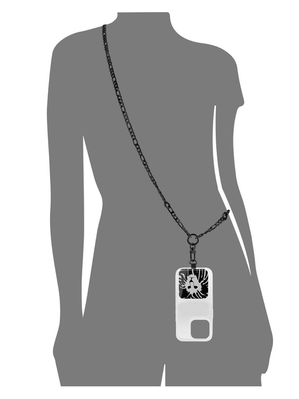 Anne Klein Čierny crossbody kovový retiazka k mobilu Anne Klein WK/4023BKBK