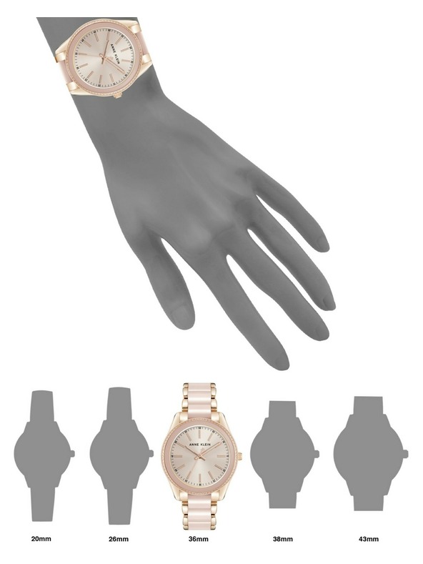 Anne Klein Dámske guľaté hodinky Anne Klein AK/3214LPRG