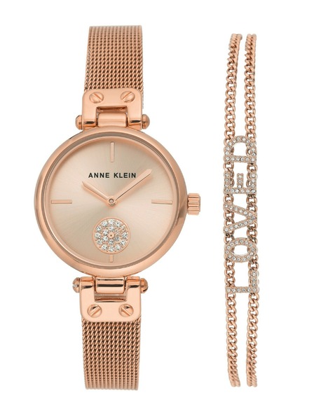 Anne Klein Darčeková sada hodiniek a náramku Anne Klein AK/3552RGST